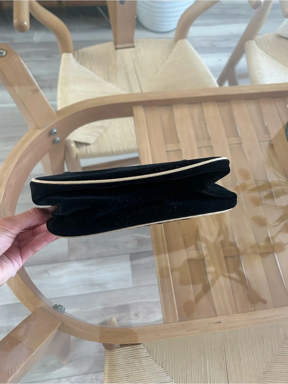 Dior Black Velvet Cosmetic Pouch - Picture 8 of 11